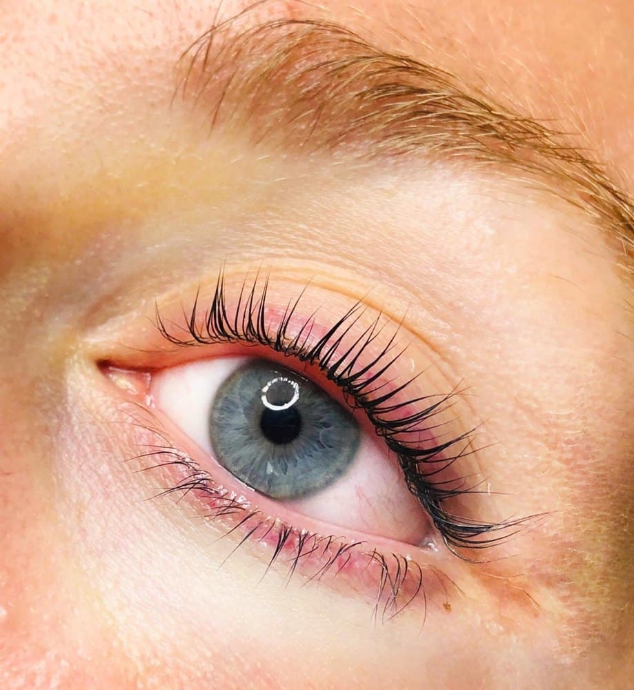 Eye with healed eyeliner tattoo and lifted lashes: Nata Beauty, Bristol