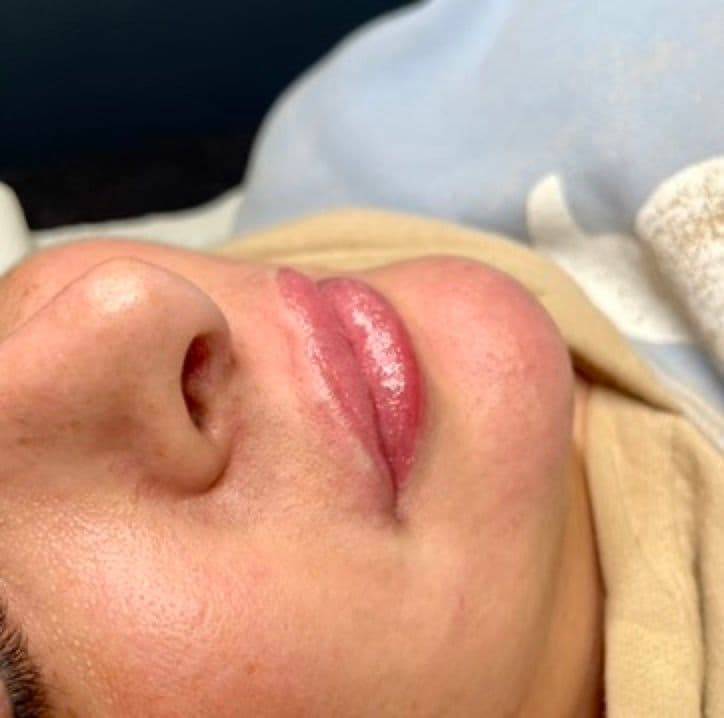 Lip Blush work by Nata Beauty, permanent makeup studio in Redland, Bristol
