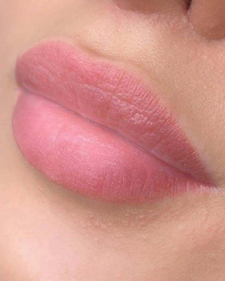 Lip Blush work by Nata Beauty, permanent makeup studio in Redland, Bristol