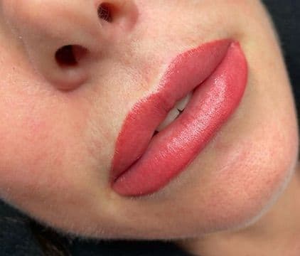 Lip Blush work by Nata Beauty, permanent makeup studio in Redland, Bristol