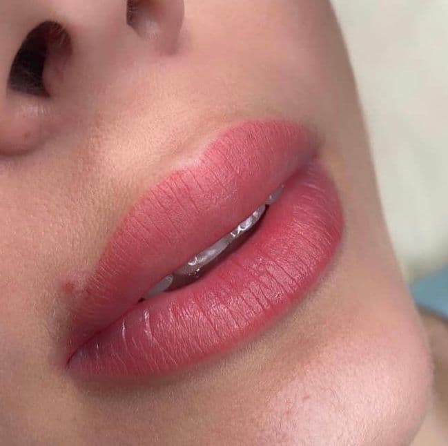 Lip Blush work by Nata Beauty, permanent makeup studio in Redland, Bristol