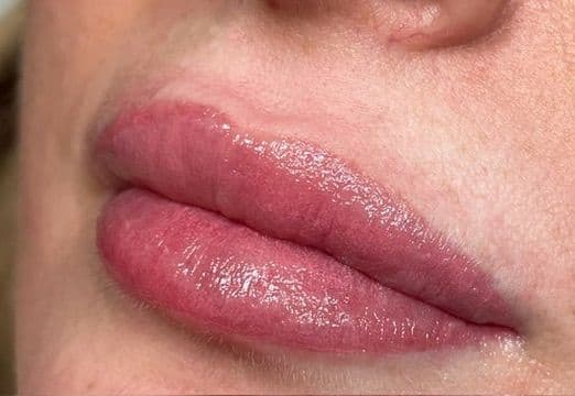 Lip Blush work by Nata Beauty, permanent makeup studio in Redland, Bristol