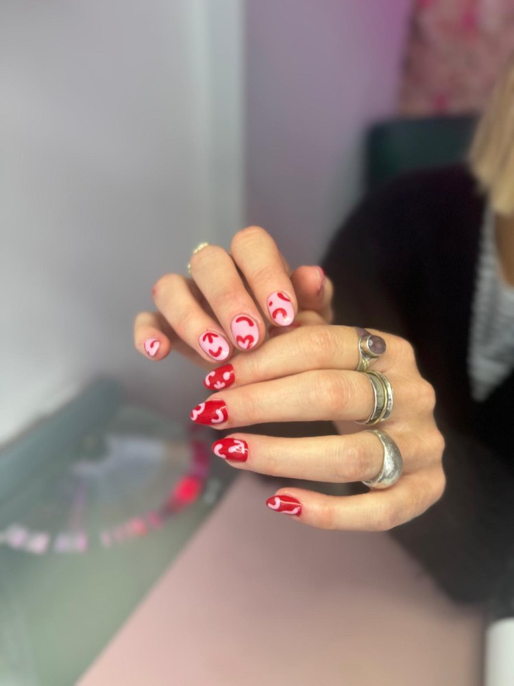 Yellow gel nails on Russian manicure base — Nata Beauty, Bristol